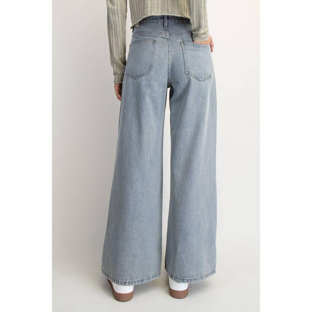 WASHED MID-RISE STRIPE 👖